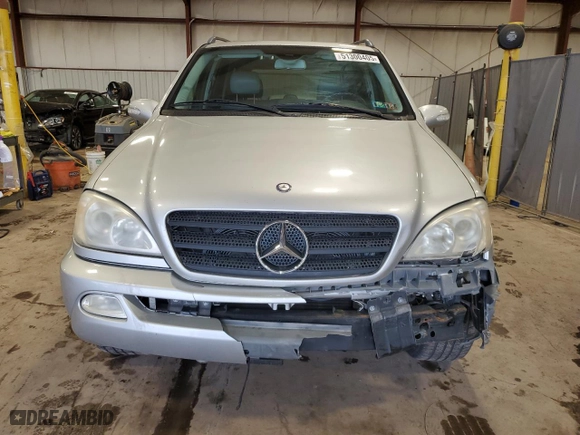 2002 Mercedes-Benz M-Class with VIN 4JGAB54E22A309625, listed as a Copart auction lot 51300405 with 90,227 mi miles and Salvage Title. Bid and sale history available at carsss.com. Image 5.