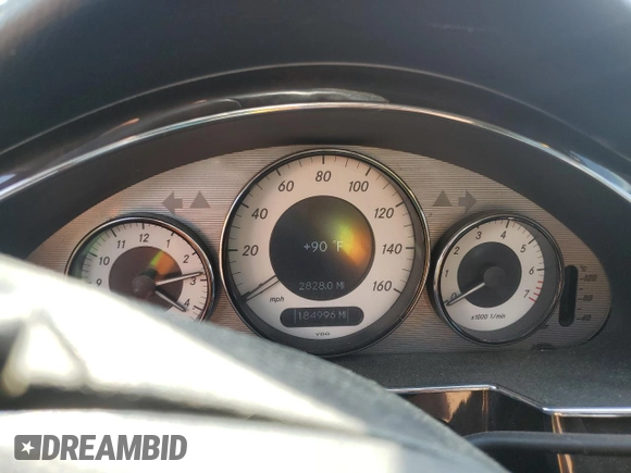 2009 Mercedes-Benz CLS 550 with VIN WDDDJ72X59A151589, listed as a Copart auction lot 55443365 with 184,996 mi miles and Salvage title. Bid and sale history available at DreamBid. Image 9.
