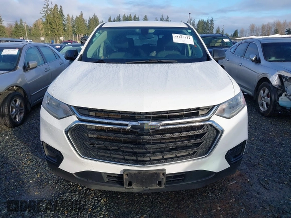 2020 Chevrolet Traverse LS with VIN 1GNEVFKW9LJ100826, listed as a IAAI auction lot 41227311 with 77,327 mi miles. Bid and sale history available at carsss.com. Image 13.