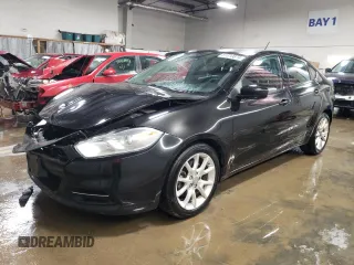 2013 Dodge Dart SXT with VIN 1C3CDFBA1DD109922, listed as a Copart auction lot 81813874 with 108,117 mi miles and Salvage Title. Bid and sale history available at carsss.com. Image 1.