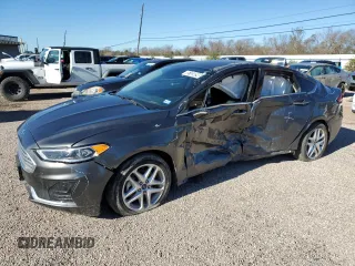 2020 Ford Fusion Hybrid SEL with VIN 3FA6P0MU9LR264105, listed as a Copart auction lot 85105094 with 25,329 mi miles and Salvage Title. Bid and sale history available at carsss.com. Image 1.