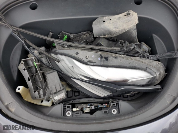 2021 Tesla Model 3 Long Range with VIN 5YJ3E1EB6MF061813, listed as a Copart auction lot 69247774 with NaN miles and Salvage Title. Bid and sale history available at carsss.com. Image 12.