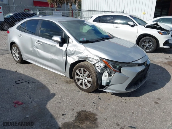 2020 Toyota Corolla LE with VIN JTDEPRAE1LJ112725, listed as a IAAI auction lot 41795210 with 114,439 mi miles. Bid and sale history available at carsss.com. Image 1.