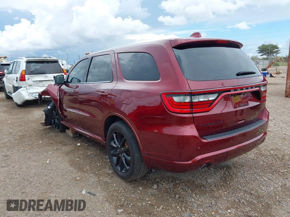 2018 Dodge Durango GT with VIN 1C4RDHDG0JC282142, listed as a IAAI auction lot 40183685 with 44,706 mi miles and . Bid and sale history available at DreamBid. Image 3.