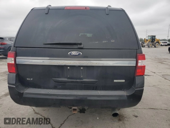 2016 Ford Expedition EL XLT with VIN 1FMJK1HT9GEF23528, listed as a Copart auction lot 82247574 with 185,529 mi miles and Salvage Title. Bid and sale history available at carsss.com. Image 6.