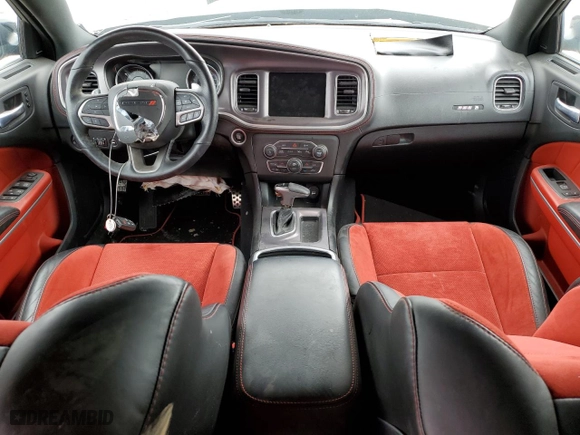 2022 Dodge Charger Scat Pack Widebody with VIN 2C3CDXGJXNH180037, listed as a Copart auction lot 47128595 with 15,583 mi miles and Salvage Title. Bid and sale history available at carsss.com. Image 8.