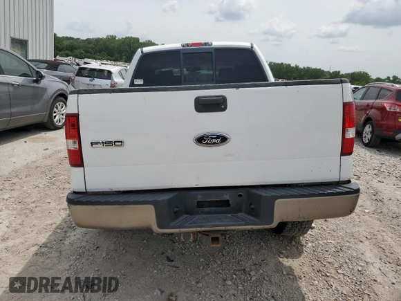 2004 Ford F-150 XLT with VIN 1FTPW14554KC27784, listed as a Copart auction lot 60741985 with 3,163 mi miles and Salvage title. Bid and sale history available at DreamBid. Image 6.