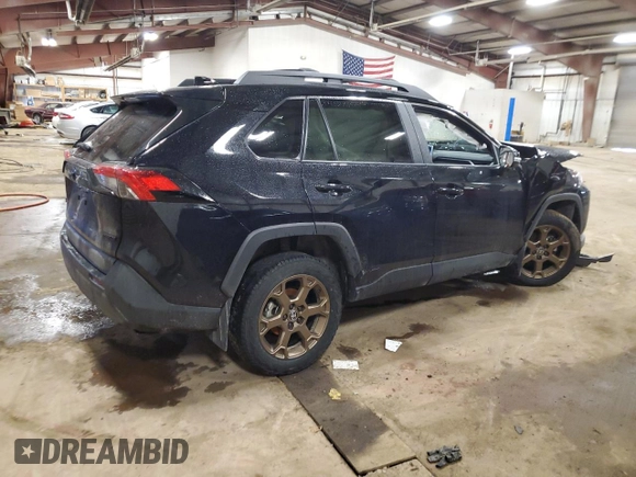 2023 Toyota RAV4 Hybrid XLE with VIN 2T3UWRFV2PW173709, listed as a Copart auction lot 44143205 with 23,050 mi miles and Salvage Title. Bid and sale history available at carsss.com. Image 3.