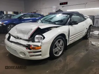 2003 Mitsubishi Eclipse GTS with VIN 4A3AE75H93E017736, listed as a Copart auction lot 86005414 with 128,934 mi miles and Salvage Title. Bid and sale history available at carsss.com. Image 1.