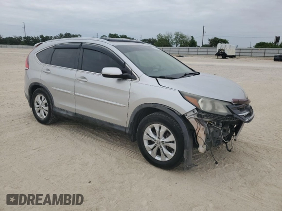 2012 Honda CR-V EX-L with VIN JHLRM3H76CC006955, listed as a Copart auction lot 53300325 with 128,403 mi miles and Salvage Title. Bid and sale history available at carsss.com. Image 4.