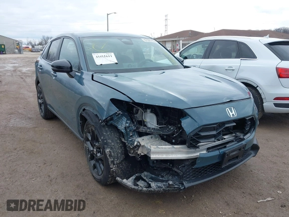 2024 Honda HR-V Sport with VIN 3CZRZ2H59RM757444, listed as a IAAI auction lot 41611611 with 13,605 mi miles. Bid and sale history available at carsss.com. Image 6.