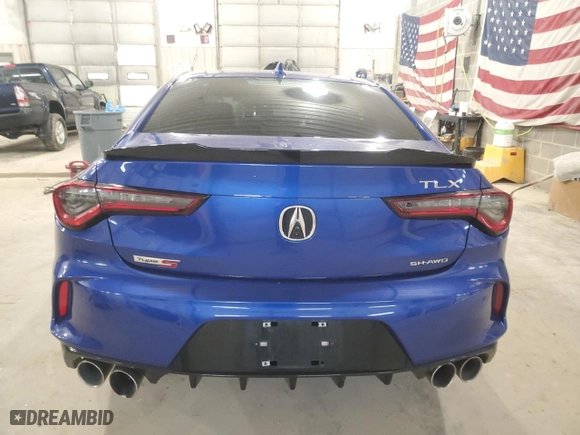 2022 Acura TLX Type S w/Performance Tire with VIN 19UUB7F97NA001854, listed as a Copart auction lot 50812575 with 3,731 mi miles and Salvage Title. Bid and sale history available at carsss.com. Image 6.