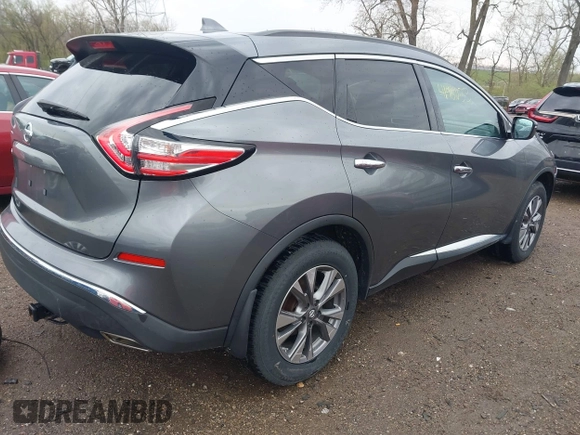 2017 Nissan Murano S with VIN 5N1AZ2MG9HN172468, listed as a IAAI auction lot 41981033 with 73,089 mi miles and . Bid and sale history available at DreamBid. Image 4.