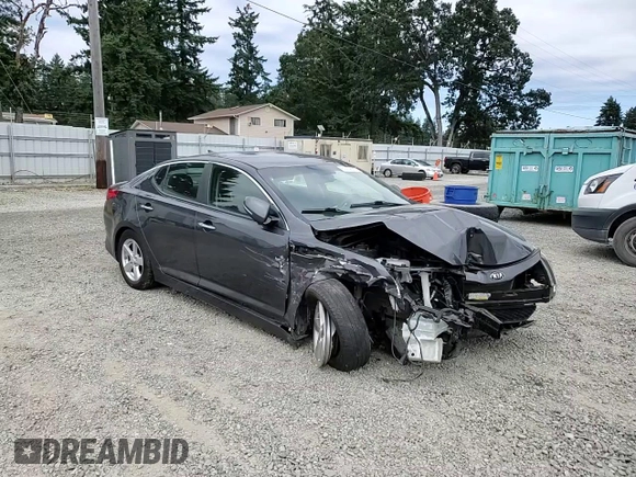 2015 Kia Optima LX with VIN KNAGM4A79F5631926, listed as a Copart auction lot 61419675 with Not provided miles and Salvage title. Bid and sale history available at DreamBid. Image 13.