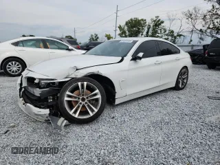 2018 BMW 4 Series 430i with VIN WBA4J1C52JBG77780, listed as a Copart auction lot 57537235 with 73,349 mi miles and Salvage title. Bid and sale history available at DreamBid. Image 1.
