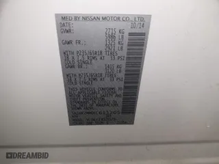 2015 Nissan Pathfinder Platinum with VIN 5N1AR2MM6FC611205, listed as a IAAI auction lot 41556344 with 86,366 mi miles. Bid and sale history available at carsss.com. Image 9.