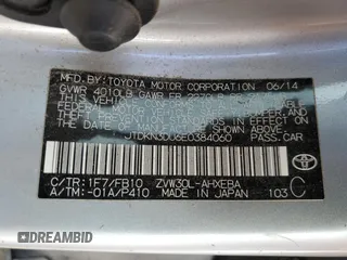 2014 Toyota Prius Four with VIN JTDKN3DU6E0384060, listed as a Copart auction lot 48181405 with 171,143 mi miles and Clean Title. Bid and sale history available at DreamBid. Image 12.