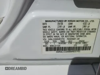 2006 Nissan Altima 2.5 with VIN 1N4AL11DX6N403701, listed as a Copart auction lot 62896934 with 161,312 mi miles and Salvage Title. Bid and sale history available at carsss.com. Image 12.