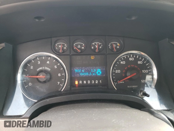 2009 Ford F-150 STX with VIN 1FTRX14849FA96010, listed as a Copart auction lot 42634945 with 104,935 mi miles and Non Repairable. Bid and sale history available at DreamBid. Image 9.
