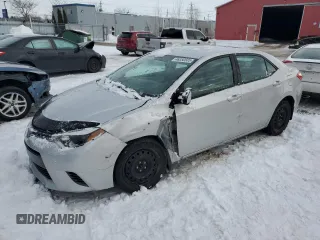 2016 Toyota Corolla L z VIN 2T1BURHE1GC579369, wystawiony jako Copart lot #46350505 z przebiegiem 134 458 mil mil oraz Czysty tytuł • Clean title. Historia ofert i sprzedaży dostępna na DreamBid. Obrazek 1.