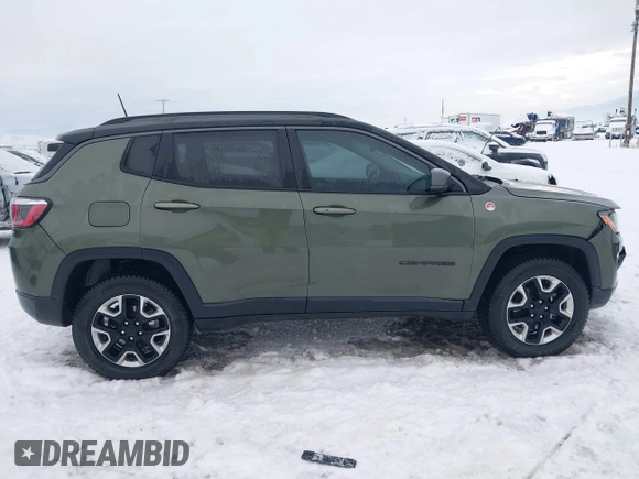 2018 Jeep Compass Trailhawk with VIN 3C4NJDDB5JT190890, listed as a IAAI auction lot 41251405 with 35,320 mi miles and . Bid and sale history available at carsss.com. Image 13.