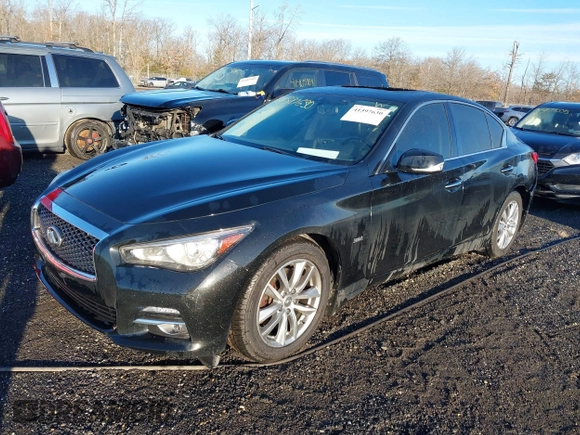2017 Infiniti Q50 Premium with VIN JN1EV7ARXHM833924, listed as a IAAI auction lot 41397630 with 278,408 mi miles and . Bid and sale history available at carsss.com. Image 16.