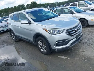 2018 Hyundai Santa Fe 2.4L with VIN 5XYZT3LB5JG527153, listed as a IAAI auction lot 42557399 with 178,208 mi miles and . Bid and sale history available at DreamBid. Image 1.