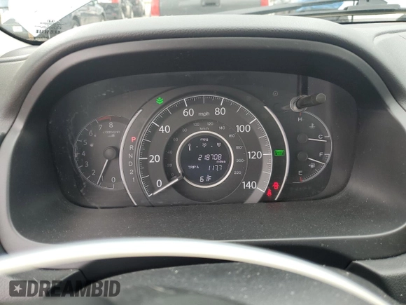 2012 Honda CR-V EX-L with VIN 2HKRM4H75CH607720, listed as a Copart auction lot 55563725 with 218,708 mi miles and Clean Title. Bid and sale history available at DreamBid. Image 9.