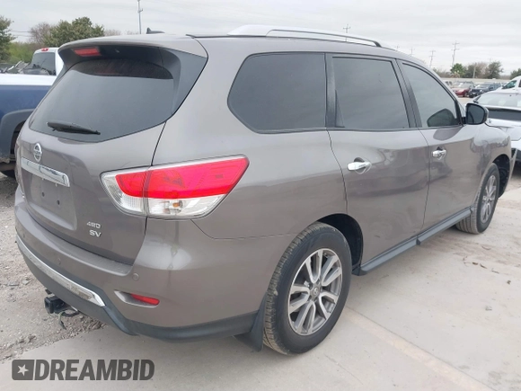 2013 Nissan Pathfinder SV с VIN 5N1AR2MM6DC630527, выставлен на аукционе IAAI как лот 41241198 с пробегом 164 955 миль миль и . История ставок и продаж доступна на DreamBid. Изображение 4.
