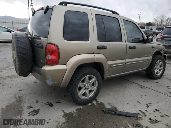 2004 Jeep Liberty Limited with VIN 1J8GL58K44W197114, listed as a Copart auction lot 48742605 with 178,196 mi miles and Salvage Title. Bid and sale history available at carsss.com. Image 3.