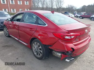 2017 Hyundai Sonata Sport with VIN 5NPE34AF9HH451174, listed as a IAAI auction lot 41732736 with 95,937 mi miles. Bid and sale history available at carsss.com. Image 3.
