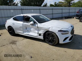 2022 Genesis G70 2.0T with VIN KMTG34TA2NU097012, listed as a Copart auction lot 72409144 with 56,103 mi miles and Salvage Title. Bid and sale history available at carsss.com. Image 4.