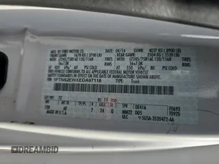 2014 Ford Econoline Cargo Commercial z VIN 1FTNS2EWXEDA97118, wystawiony jako Copart lot #61489445 z przebiegiem 79 271 mil mil oraz Czysty tytuł • Clean title. Historia ofert i sprzedaży dostępna na DreamBid. Obrazek 10.