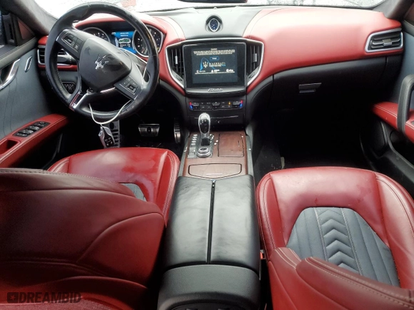 2017 Maserati Ghibli S Q4 with VIN ZAM57RTL8H1266945, listed as a Copart auction lot 51934315 with 56,979 mi miles and Salvage Title. Bid and sale history available at carsss.com. Image 8.