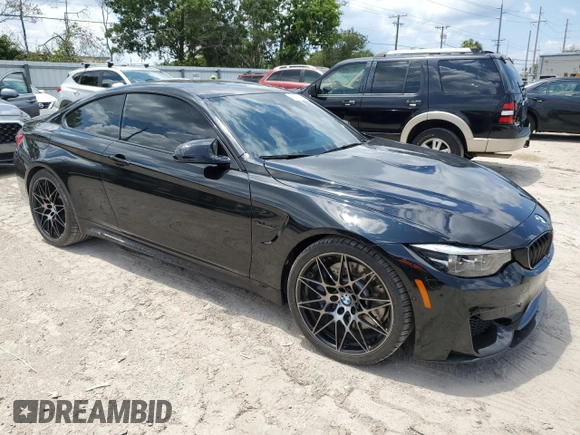 2018 BMW M4 with VIN WBS4Y9C51JAC86230, listed as a Copart auction lot 67757584 with 42,704 mi miles and Salvage Title. Bid and sale history available at carsss.com. Image 4.