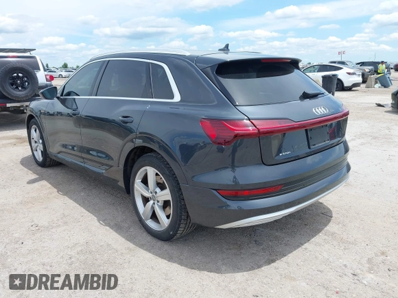 2019 Audi e-tron Premium Plus with VIN WA1LABGE6KB012565, listed as a IAAI auction lot 42220663 with 48,804 mi miles and . Bid and sale history available at DreamBid. Image 3.