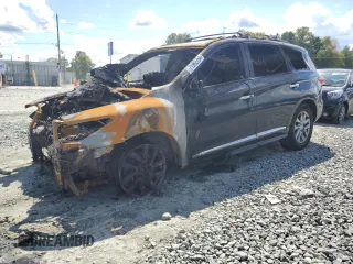 2013 Infiniti JX35 with VIN 5N1AL0MM1DC316886, listed as a Copart auction lot 71982764 with 0 mi miles and Salvage Title. Bid and sale history available at carsss.com. Image 1.