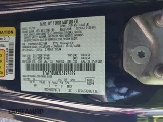 2020 Ford Mustang EcoBoost with VIN 1FATP8UH2L5127689, listed as a IAAI auction lot 42219307 with 21,399 mi miles and . Bid and sale history available at DreamBid. Image 9.