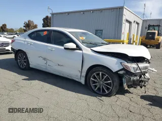 2020 Acura TLX w/Technology Pkg with VIN 19UUB1F5XLA017067, listed as a Copart auction lot 53658725 with 56,007 mi miles and Salvage Title. Bid and sale history available at carsss.com. Image 4.