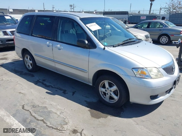 2003 Mazda MPV LX with VIN JM3LW28A230372567, listed as a IAAI auction lot 42081388 with 120,785 mi miles. Bid and sale history available at carsss.com. Image 1.