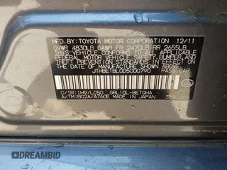 2013 Lexus GS 350 with VIN JTHBE1BL0D5000790, listed as a IAAI auction lot 42414239 with 154,623 mi miles and . Bid and sale history available at DreamBid. Image 9.