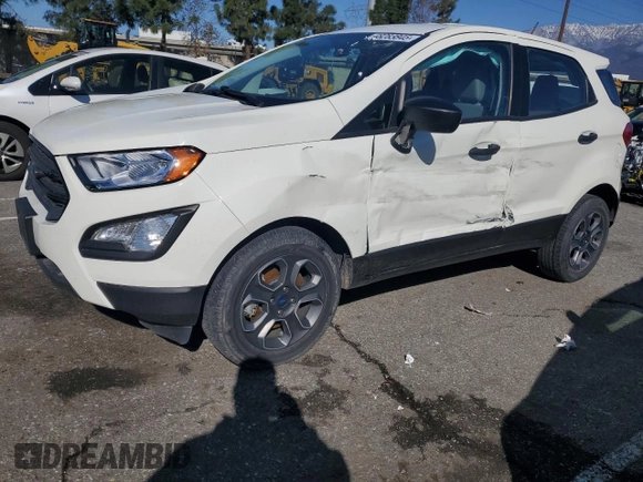 2021 Ford EcoSport S with VIN MAJ3S2FE1MC418048, listed as a Copart auction lot 48283845 with 12,979 mi miles and Salvage Title. Bid and sale history available at DreamBid. Image 1.