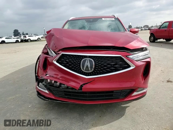 2022 Acura MDX w/Advance Package with VIN 5J8YE1H87NL041057, listed as a Copart auction lot 46273335 with 31,586 mi miles and Salvage Title. Bid and sale history available at carsss.com. Image 11.