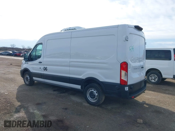 2023 Ford Transit Cargo with VIN 1FTBR1C86PKB71744, listed as a IAAI auction lot 41678963 with 47,373 mi miles. Bid and sale history available at carsss.com. Image 3.