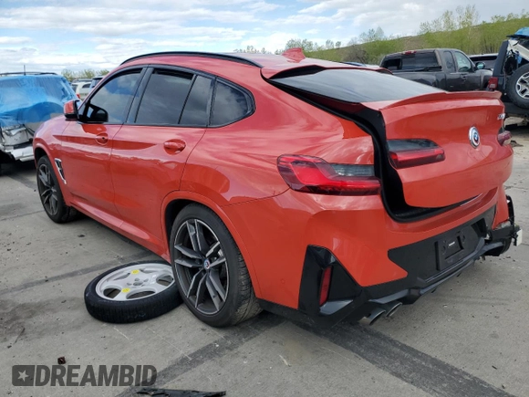 2023 BMW X4 M z VIN 5YM23EC03P9R13535, wystawiony jako Copart lot #54141864 z przebiegiem 7 779 mil mil oraz Szkoda całkowita • Salvage title. Historia ofert i sprzedaży dostępna na DreamBid. Obrazek 2.
