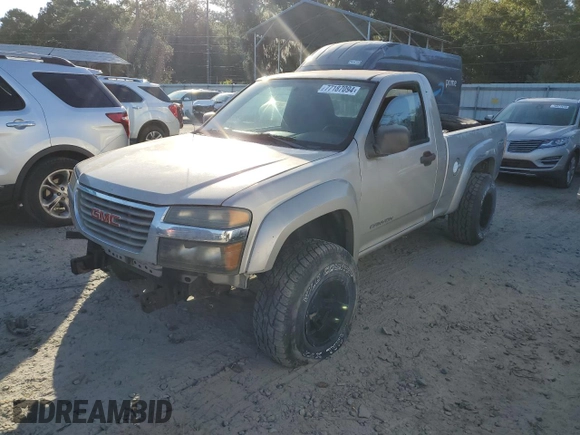 2004 GMC Canyon SLE Z71 with VIN 1GTDS146048106536, listed as a Copart auction lot 77187094 with 178,019 mi miles and Clean Title. Bid and sale history available at carsss.com. Image 1.
