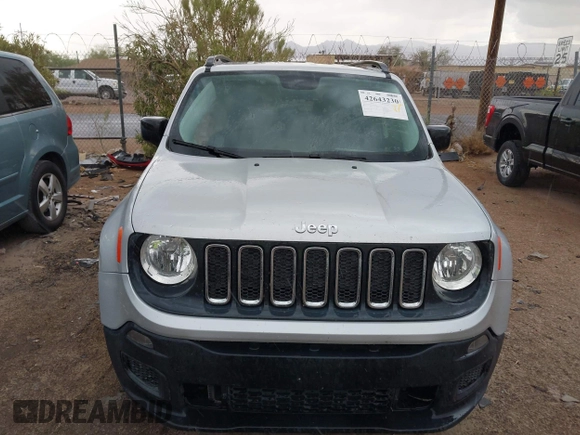 2017 Jeep Renegade Sport z VIN ZACCJAAB2HPF43369, wystawiony jako IAAI lot #42643230 z przebiegiem 105 031 mil mil oraz . Historia ofert i sprzedaży dostępna na DreamBid. Obrazek 12.