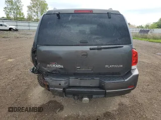 2012 Nissan Armada Platinum z VIN 5N1AA0NC9CN609112, wystawiony jako Copart lot #57202215 z przebiegiem 176 037 mil mil oraz Szkody całkowita. Historia ofert i sprzedaży dostępna na DreamBid. Obrazek 6.