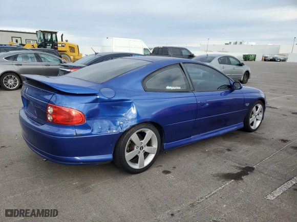 2004 Pontiac GTO with VIN 6G2VX12G04L305804, listed as a Copart auction lot 86404804 with 203,637 mi miles and Salvage Title. Bid and sale history available at carsss.com. Image 3.
