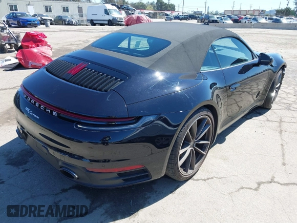 2022 Porsche 911 Carrera with VIN WP0CA2A95NS237100, listed as a IAAI auction lot 41754273 with 11,791 mi miles. Bid and sale history available at carsss.com. Image 4.
